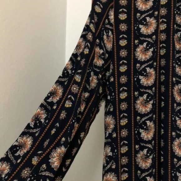 TIGERLILY Hamilton Navy Longline Kimono Jacket - Picture 8 of 11